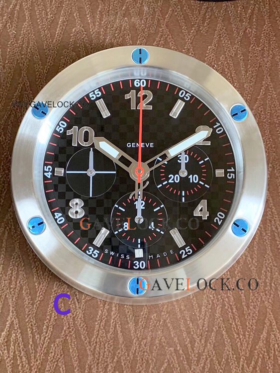Best Replica Hublot Big Bang King Power Wall Clock Silver Case White Dial